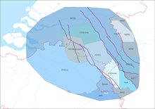 Kaart hydrogeologisch basismodel Zuid-Nederland