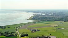 Luchtfoto van Delfzijl