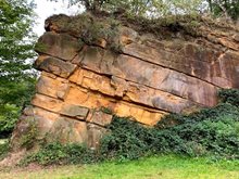 Foto zandsteengroeve, BadBentheim Duitsland, 2021 (c) TNO-GDN, Joanne Erkelens